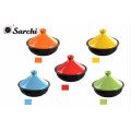 0,11 qt. Round Tagine avec couvercle Couleur: Rouge